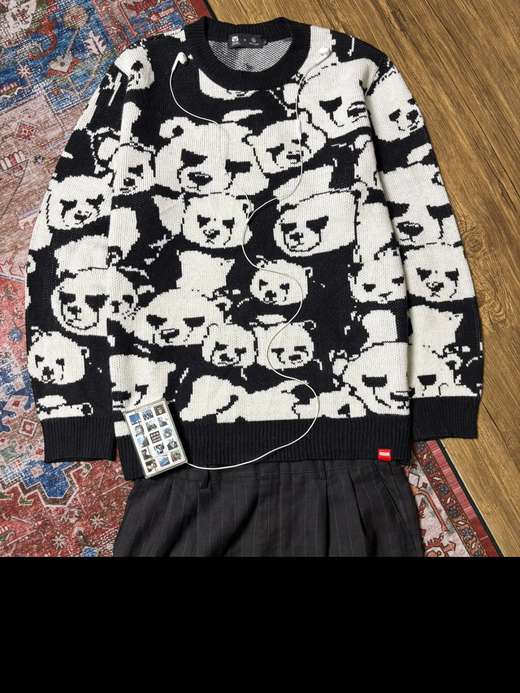 Panda Knit · Black